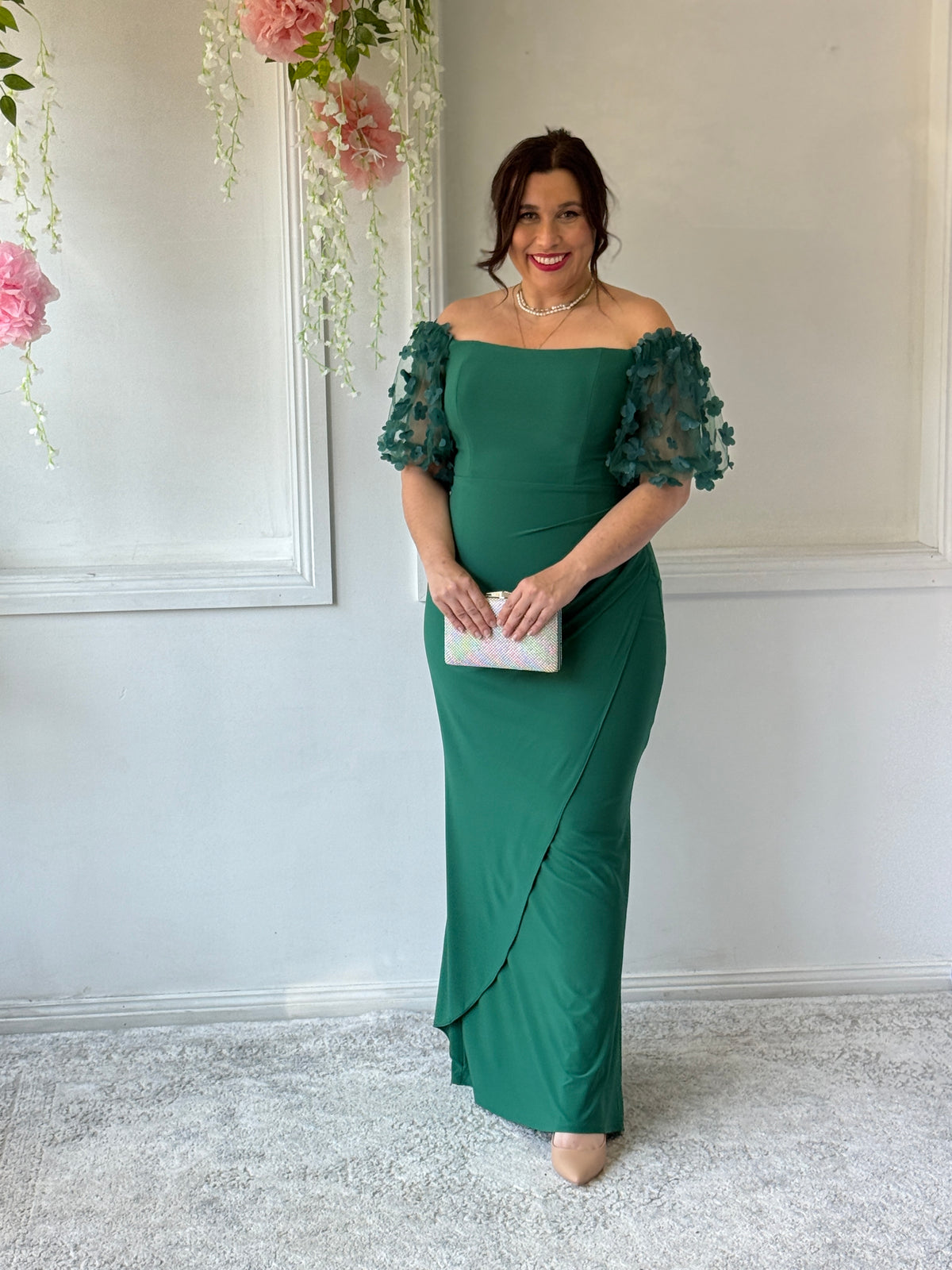 Madeline Emerald Evening Gown