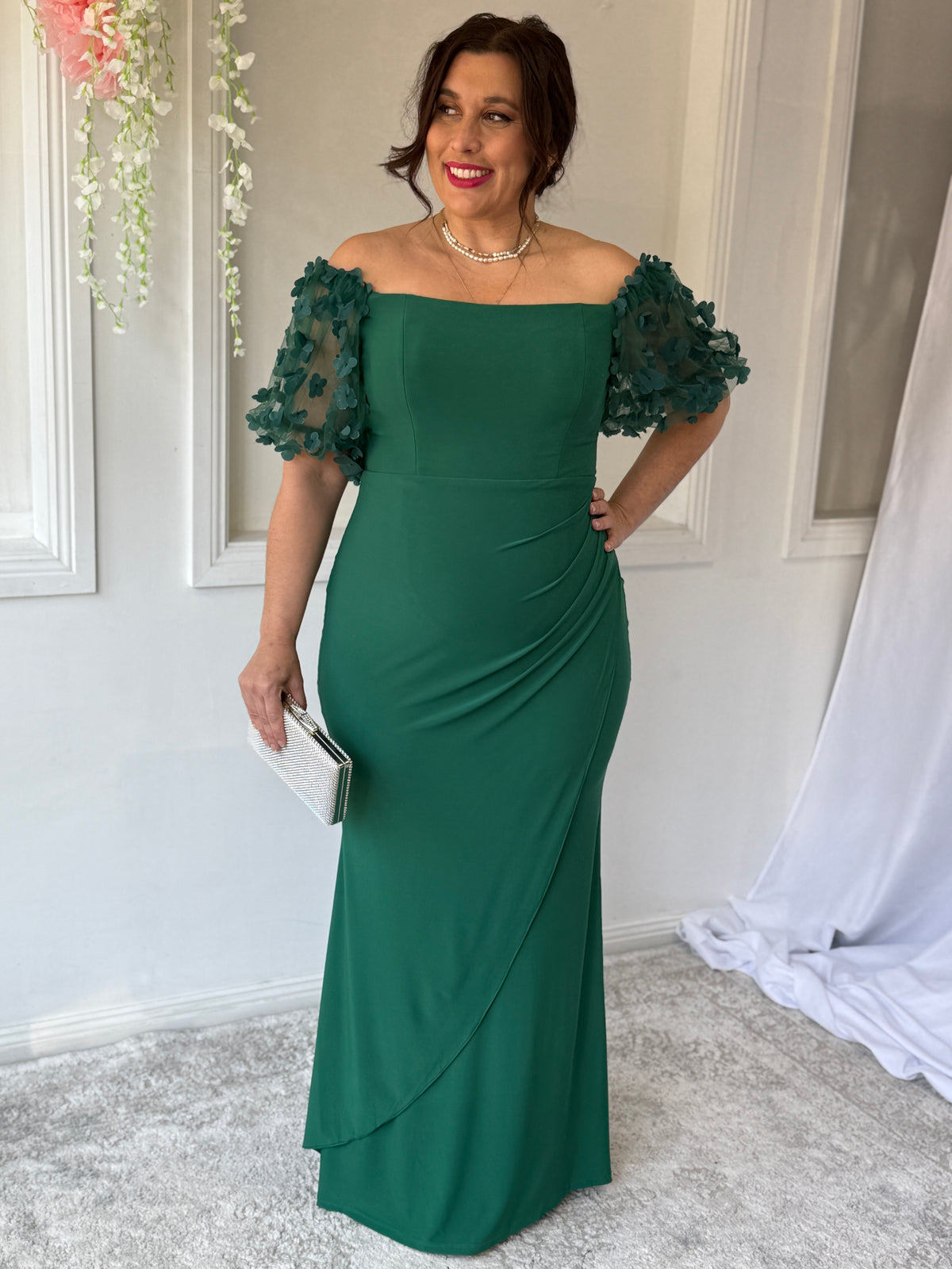Madeline Emerald Evening Gown