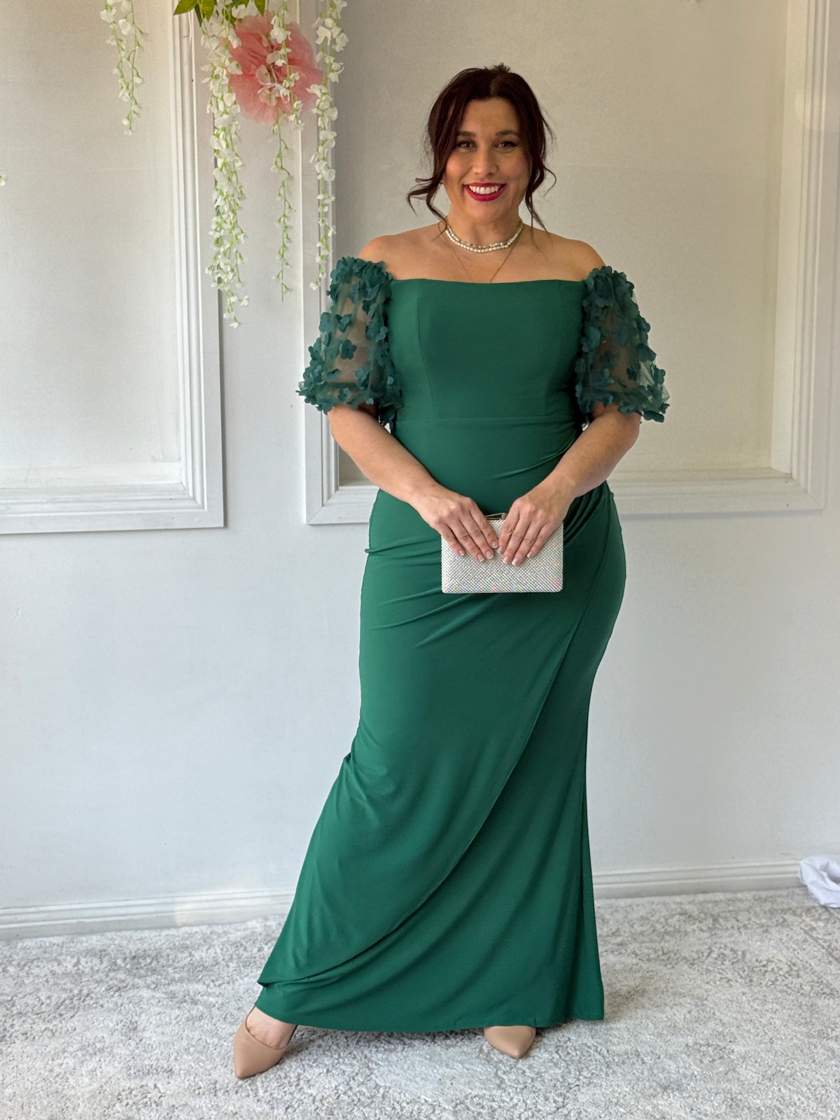 Madeline Emerald Evening Gown
