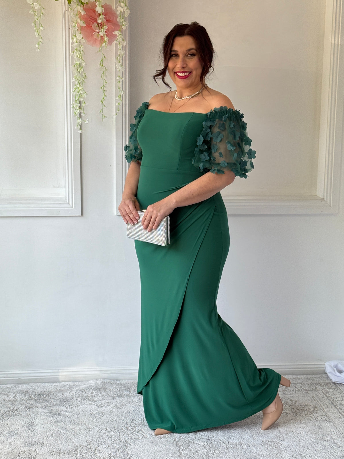 Madeline Emerald Evening Gown