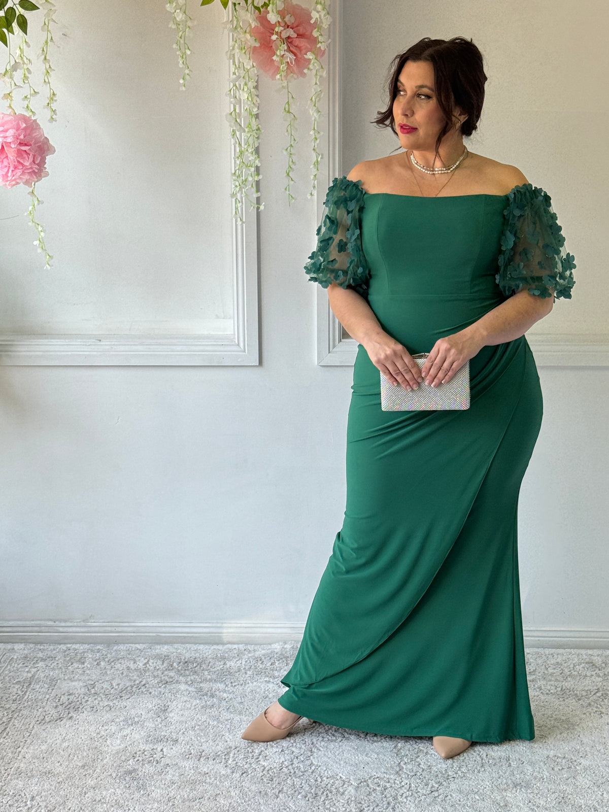 Madeline Emerald Evening Gown