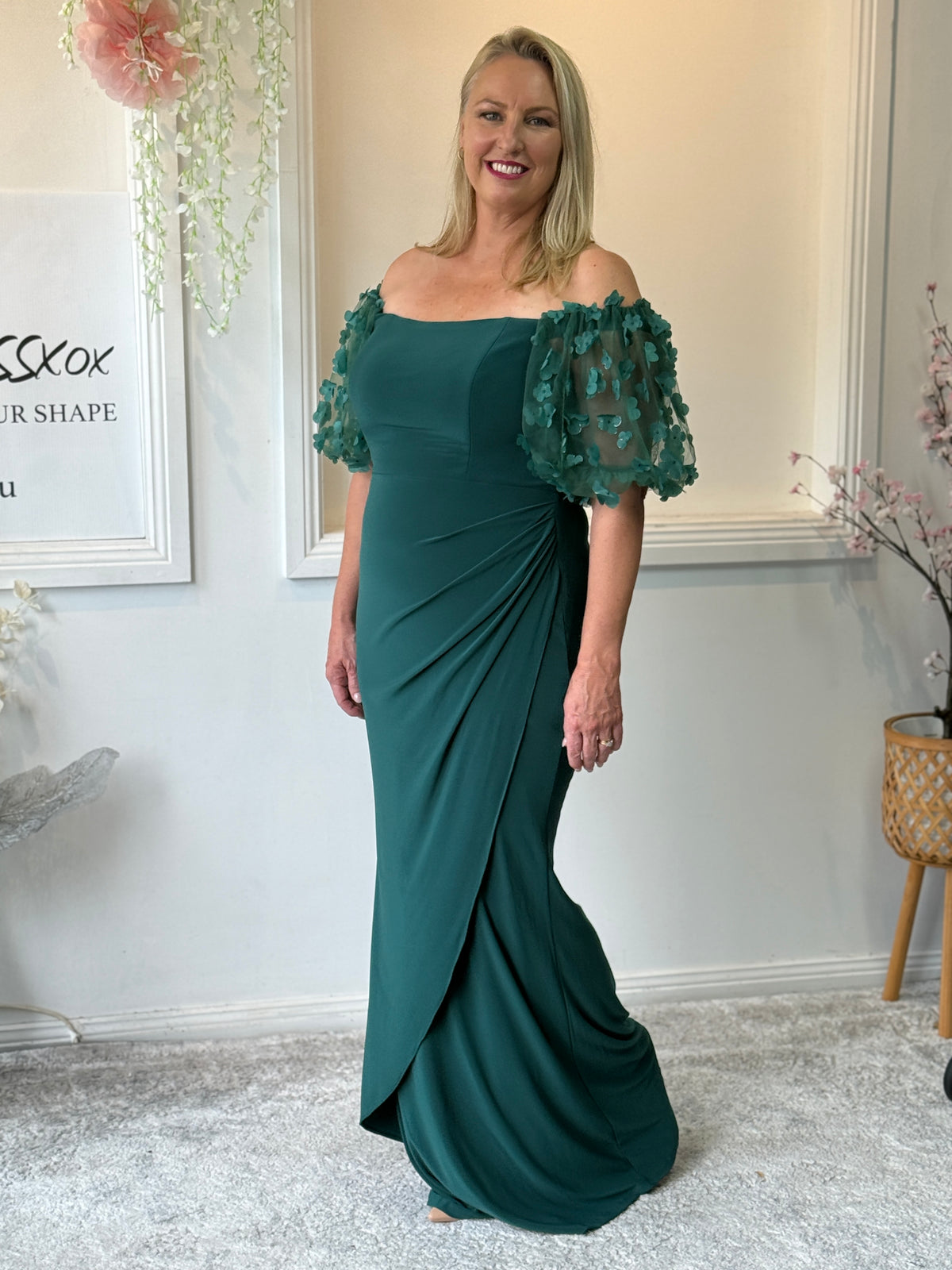 Madeline Emerald Evening Gown