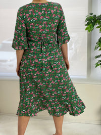 Maeve Green Garden Wrap Dress