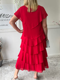 Maxine Red Layering Dress