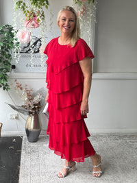 Maxine Red Layering Dress