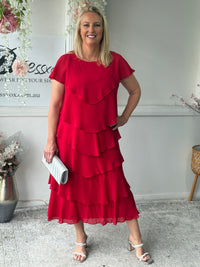 Maxine Red Layering Dress
