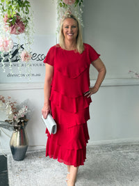 Maxine Red Layering Dress