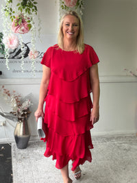 Maxine Red Layering Dress