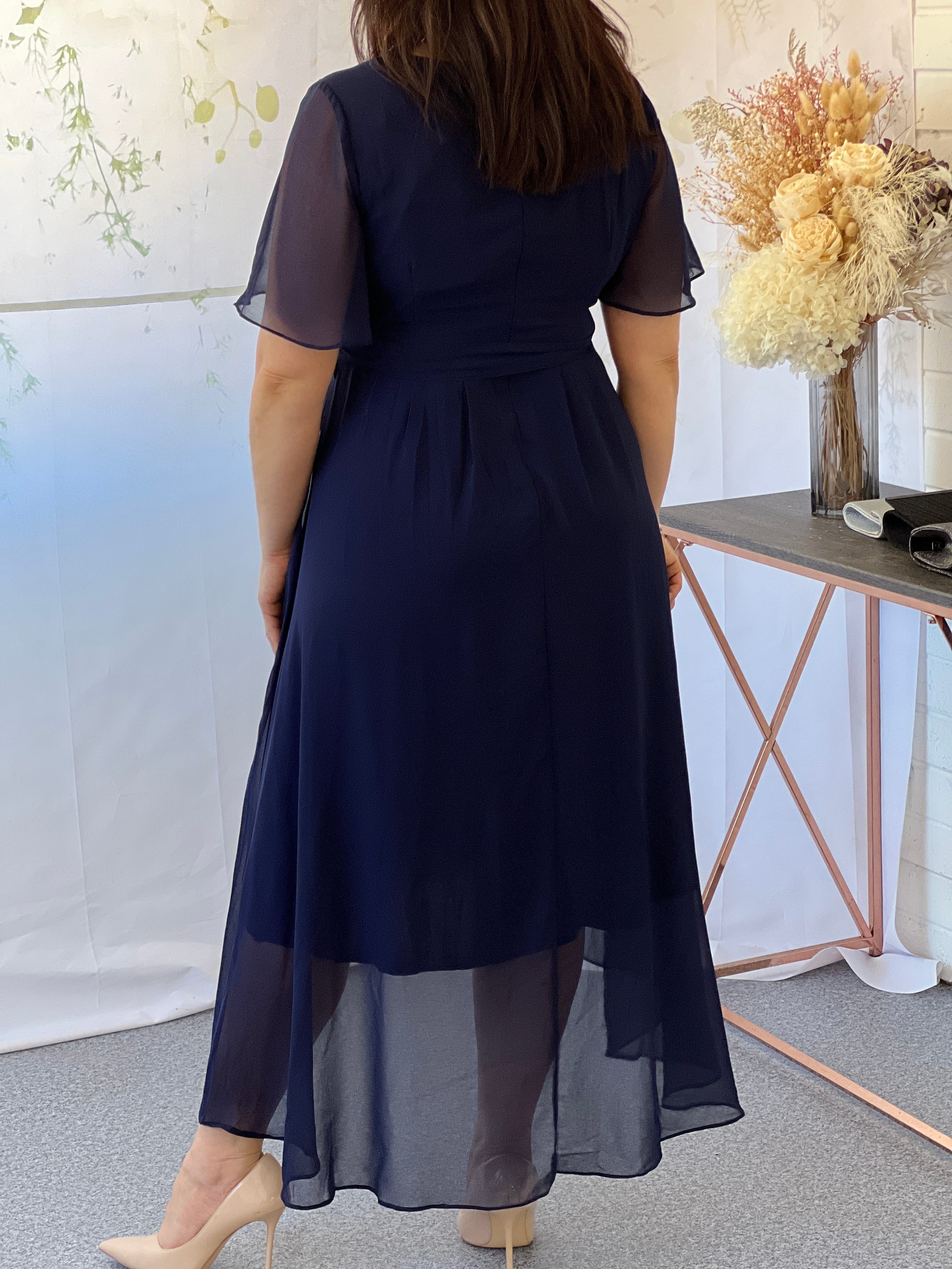 Mill Navy Evening Dress Dressxox