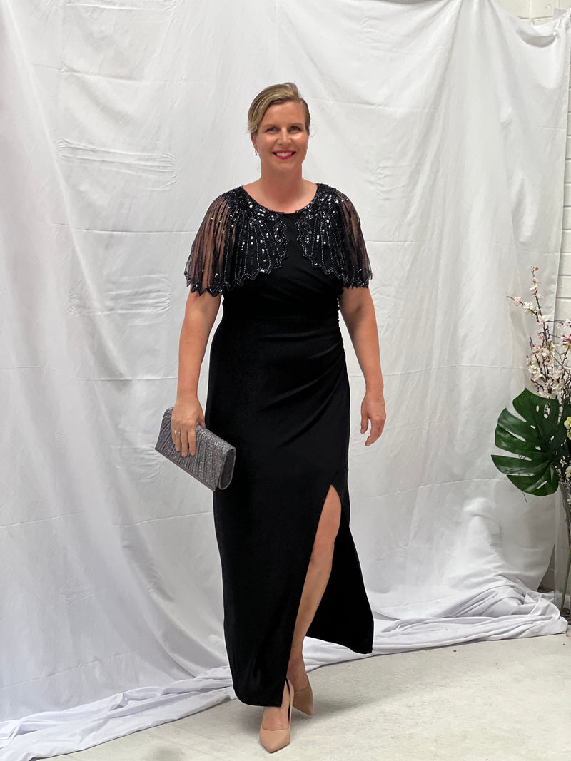 Miriam Black Glitter Evening Dress