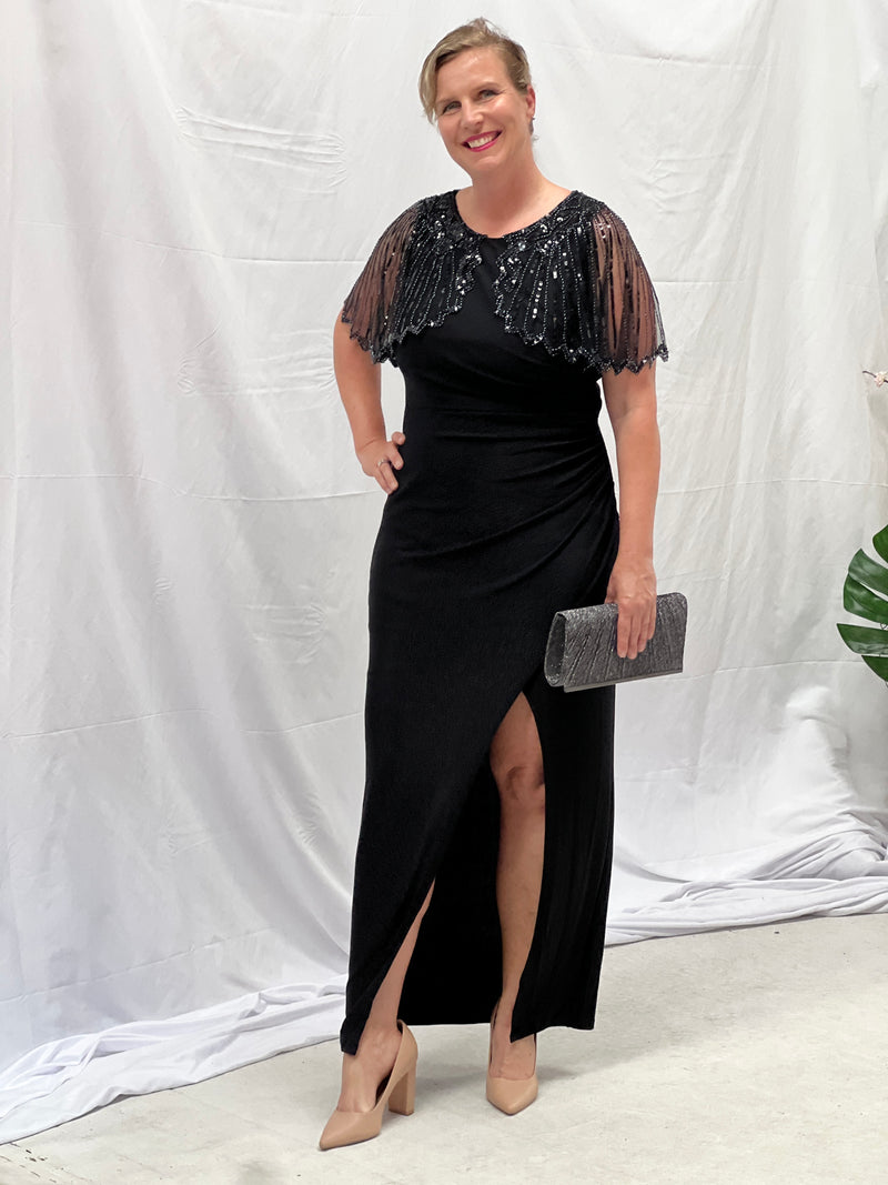 Miriam Black Glitter Evening Dress