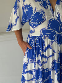 Modena Blue Floral Dress