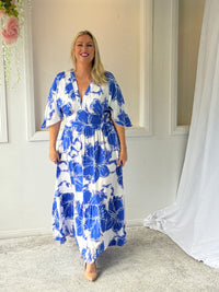 Modena Blue Floral Dress