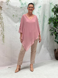 Nessa Blush Evening Top