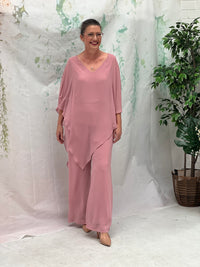 Faith Blush Chiffon Pants