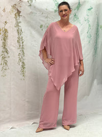 Faith Blush Chiffon Pants