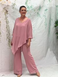 Faith Blush Chiffon Pants