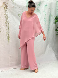 Faith Blush Chiffon Pants