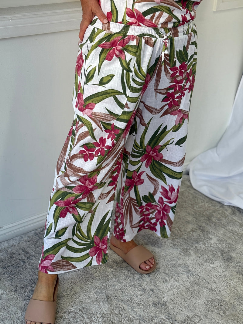Niylah Garden Linen Pants