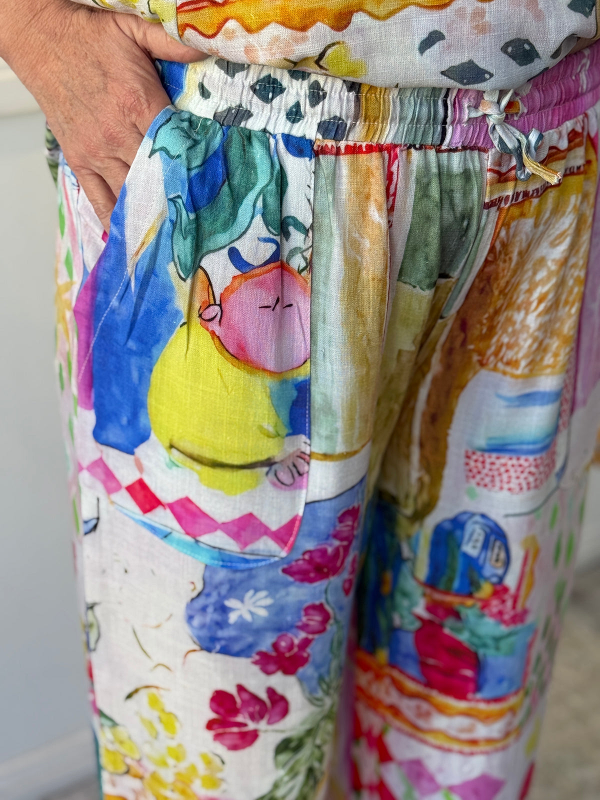 Niylah Mediterranean Linen Pants