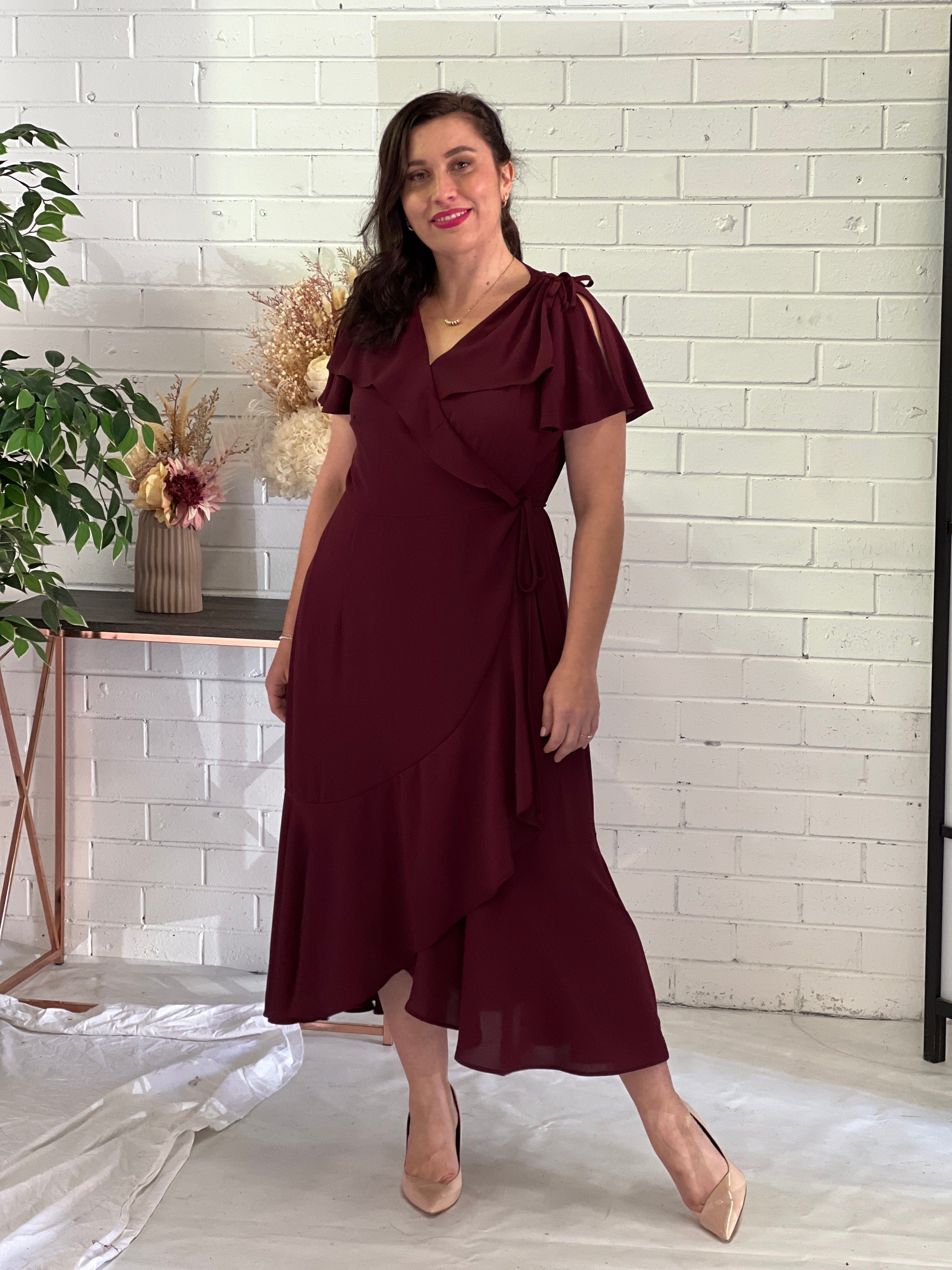 Obelle Burgundy Wrap Dress Dressxox obelle-burgundy-wrap-dress-dressxox