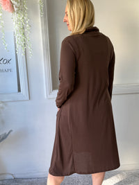 Octavia Chocolate Knit Dress