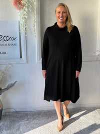 Octavia Black Knit Dress
