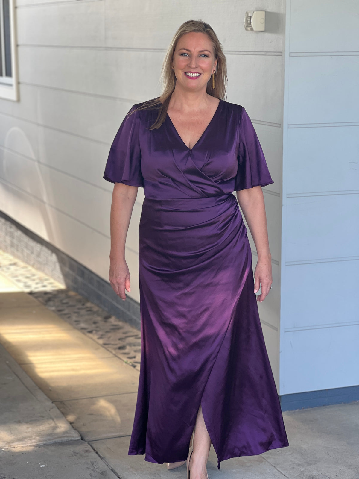 Ohio Plum Evening Gown