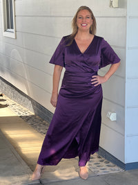 Ohio Plum Evening Gown