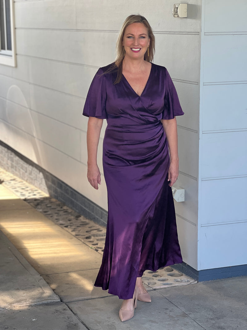 Ohio Plum Evening Gown