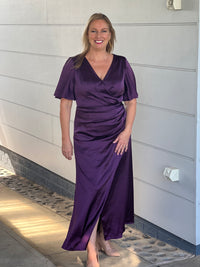 Ohio Plum Evening Gown