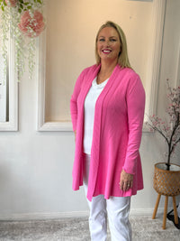 Olinda Pink Wool Knit Cardigan