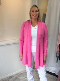 Olinda Pink Wool Knit Cardigan