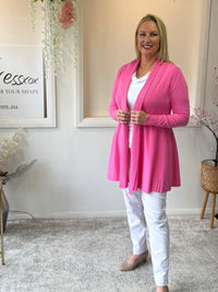 Olinda Pink Wool Knit Cardigan