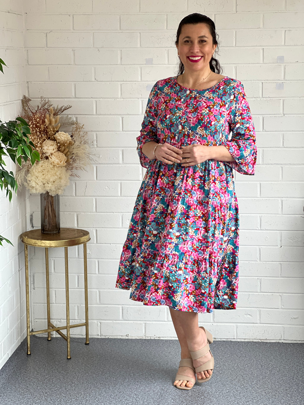 Oslo Pink Floral Dress – Dressxox