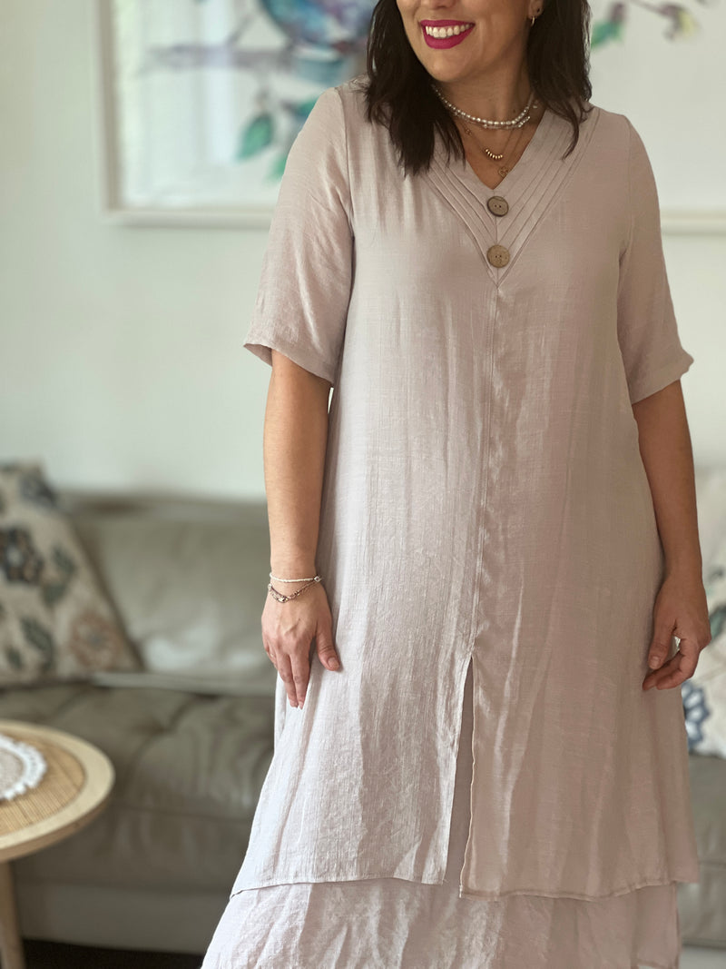 Oxley Taupe Layering Dress