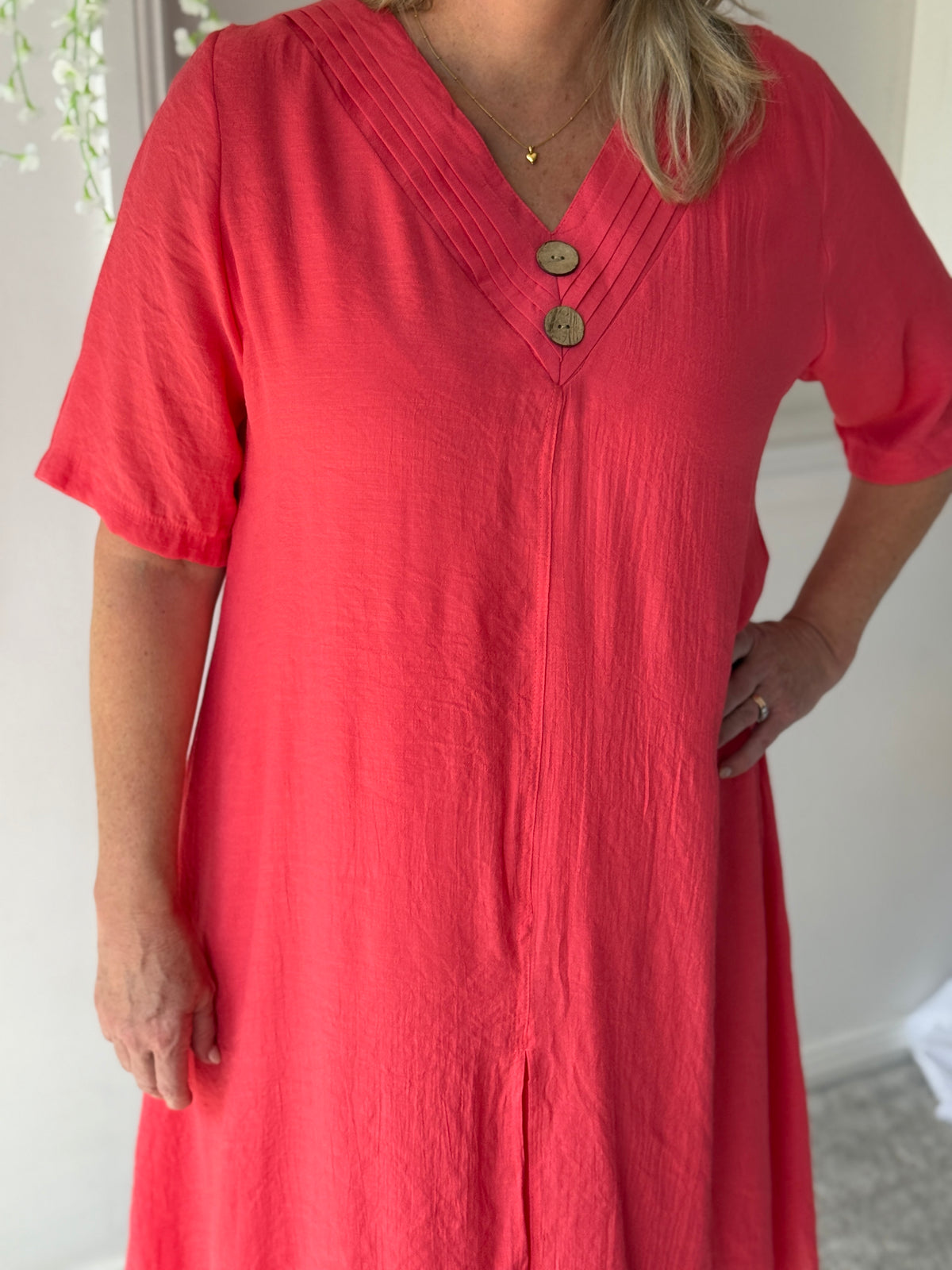 Oxley Coral Layering Dress