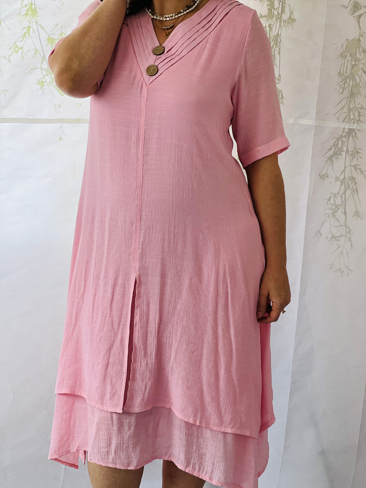 Oxley Pink Layering Dress