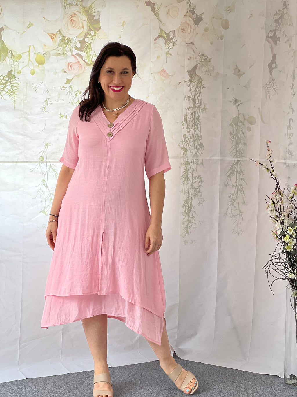 Oxley Pink Layering Dress – Dressxox