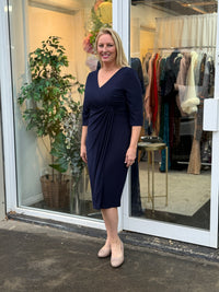 Phoebe Navy Evening Dress