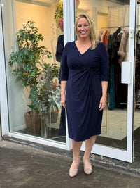 Phoebe Navy Evening Dress