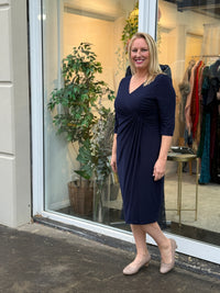 Phoebe Navy Evening Dress