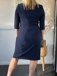 Phoebe Navy Evening Dress