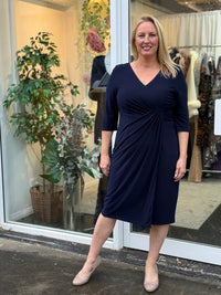 Phoebe Navy Evening Dress