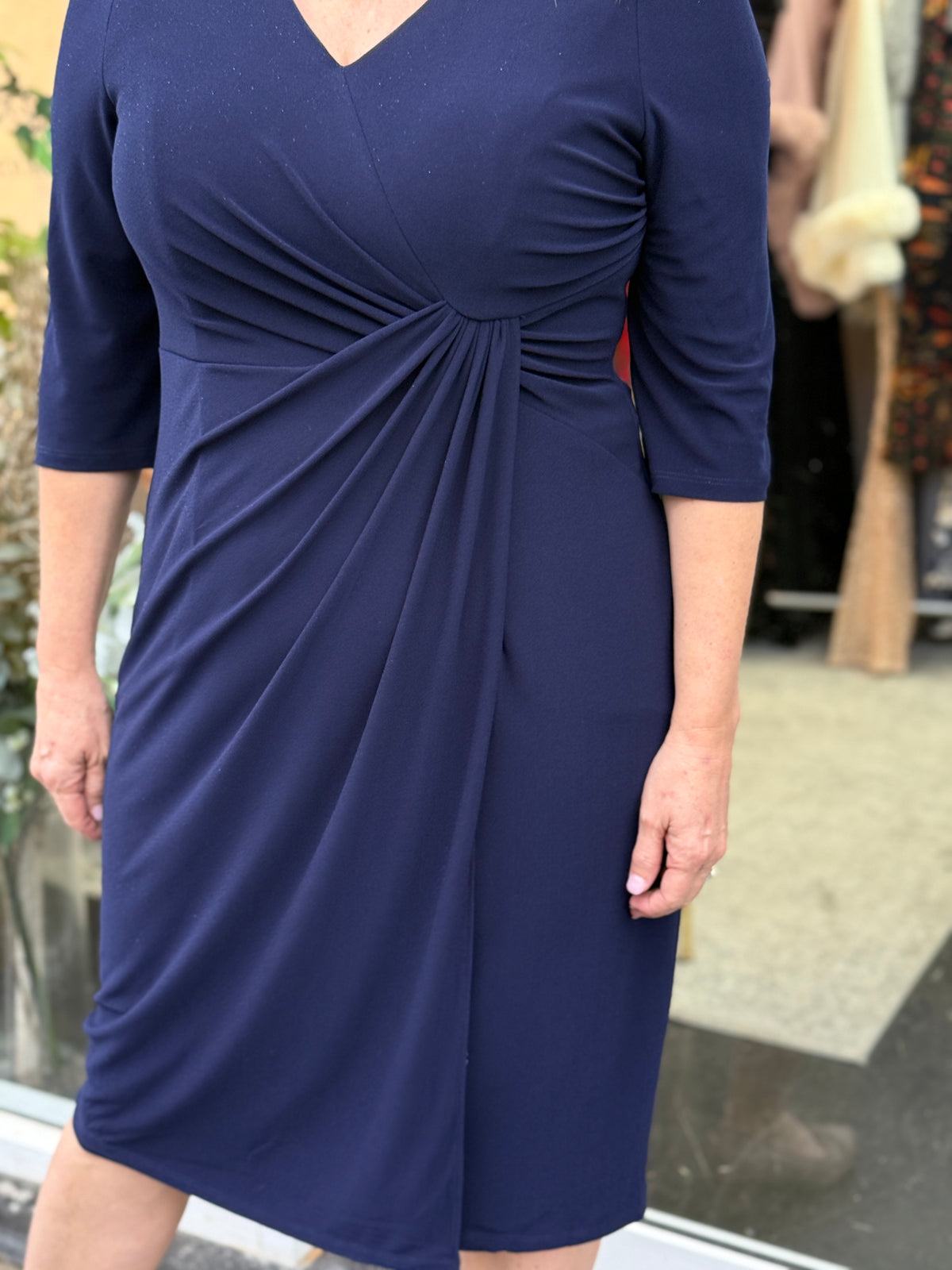 Phoebe Navy Evening Dress