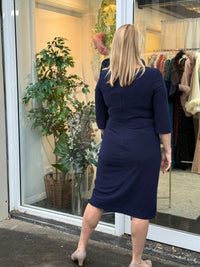 Phoebe Navy Evening Dress