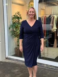 Phoebe Navy Evening Dress