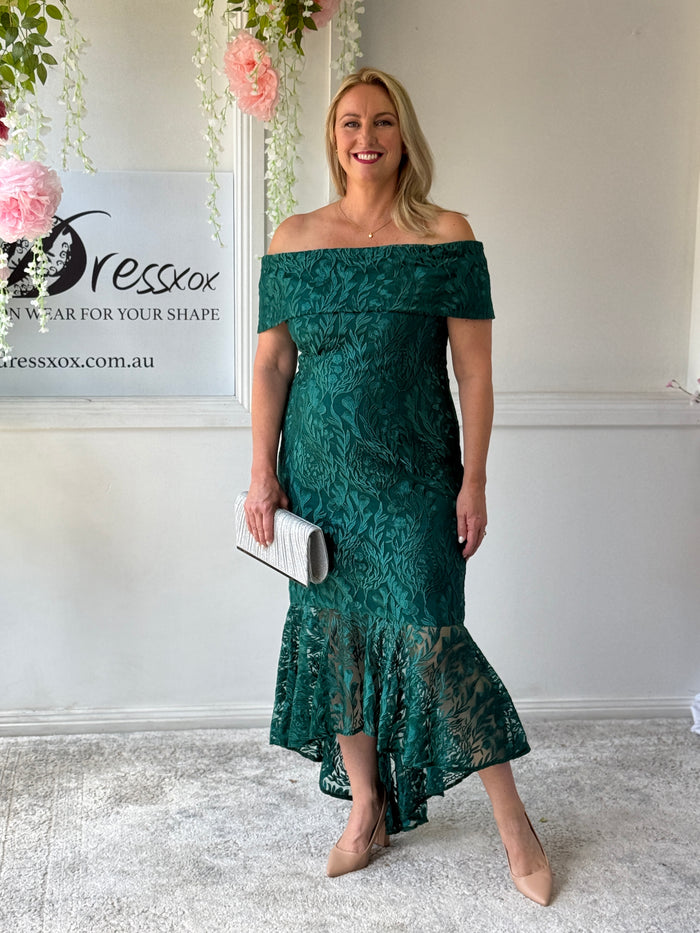 Prague Emerald Evening Gown