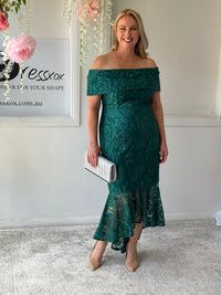 Prague Emerald Evening Gown
