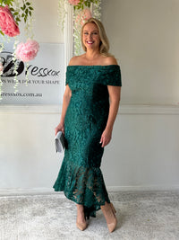 Prague Emerald Evening Gown